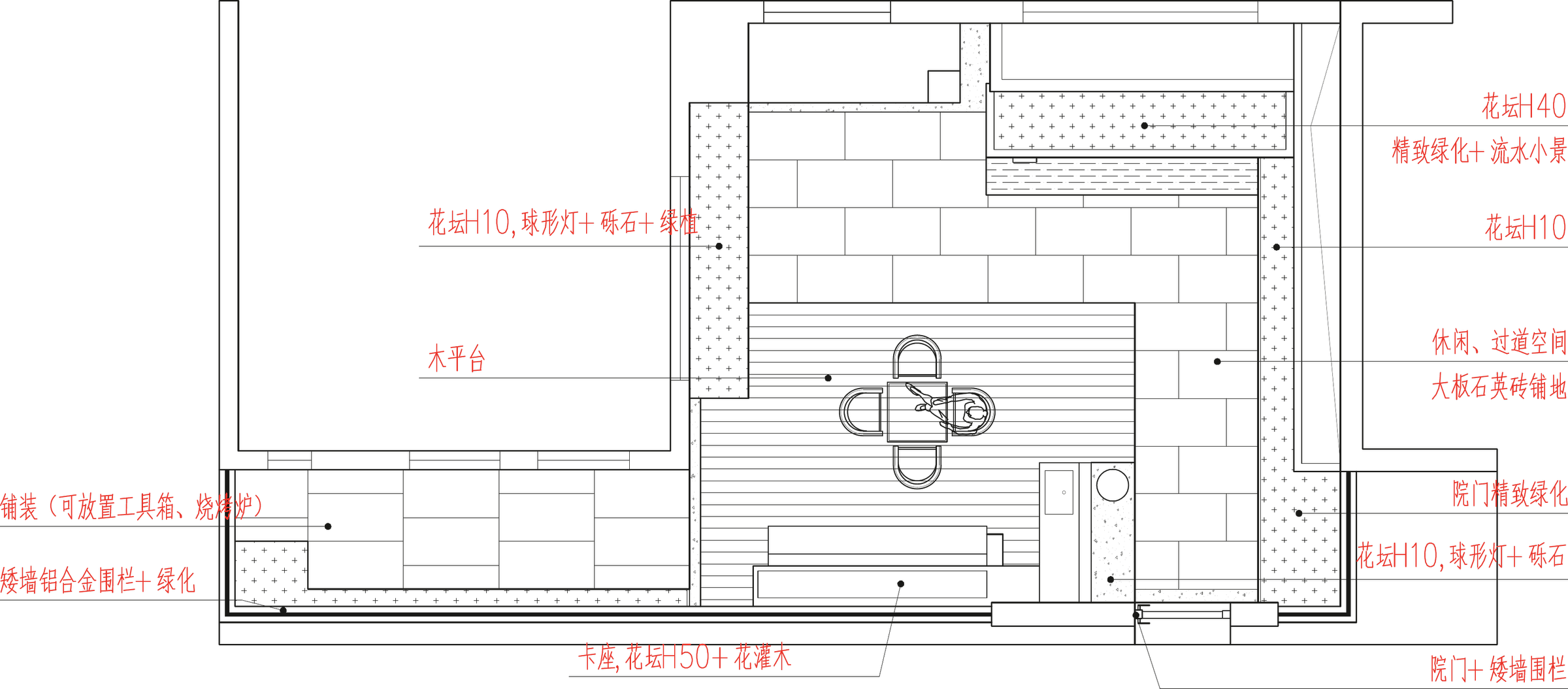 小庭新序庭院平面设计图