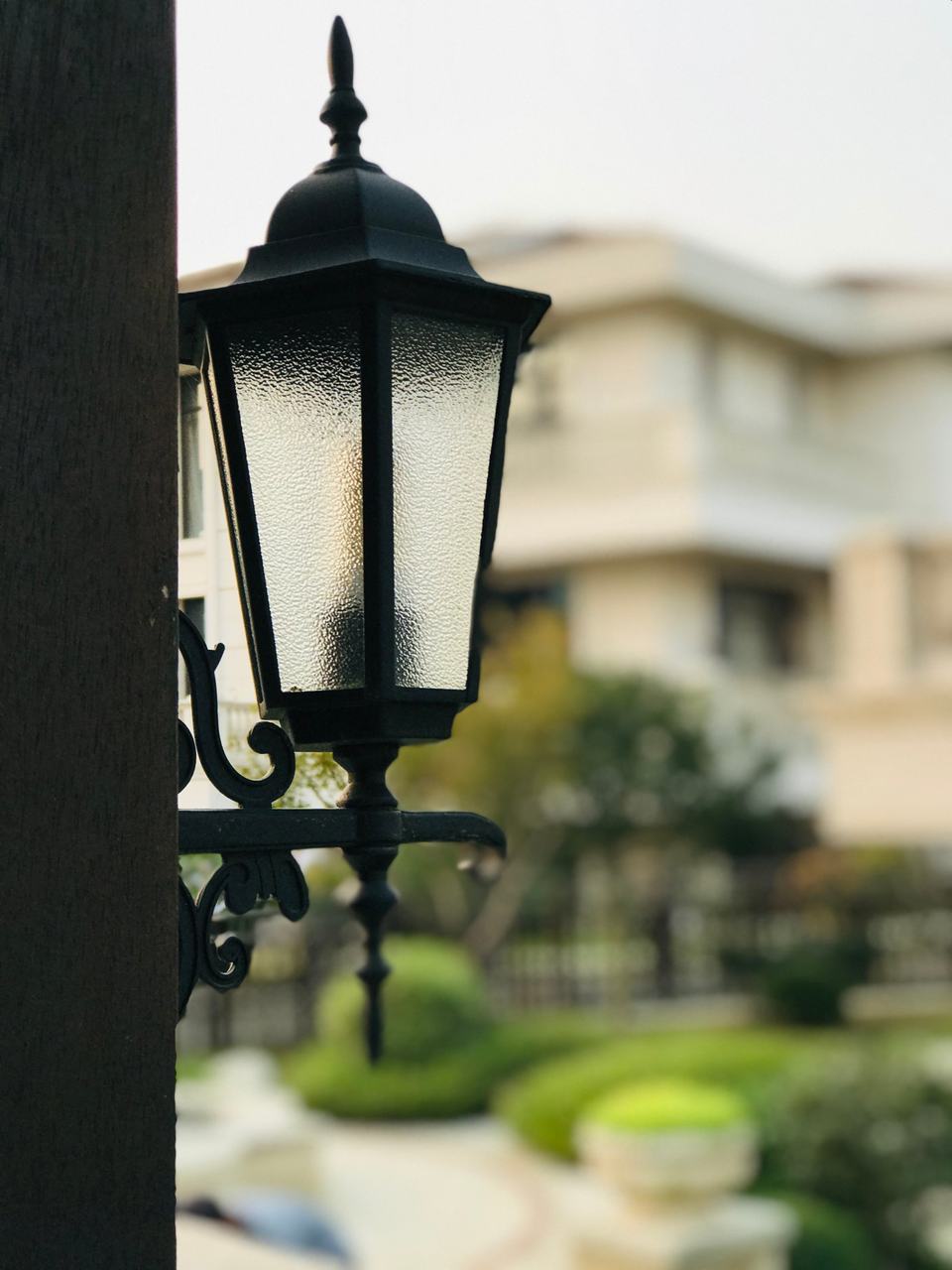 黑色欧式庭院壁灯