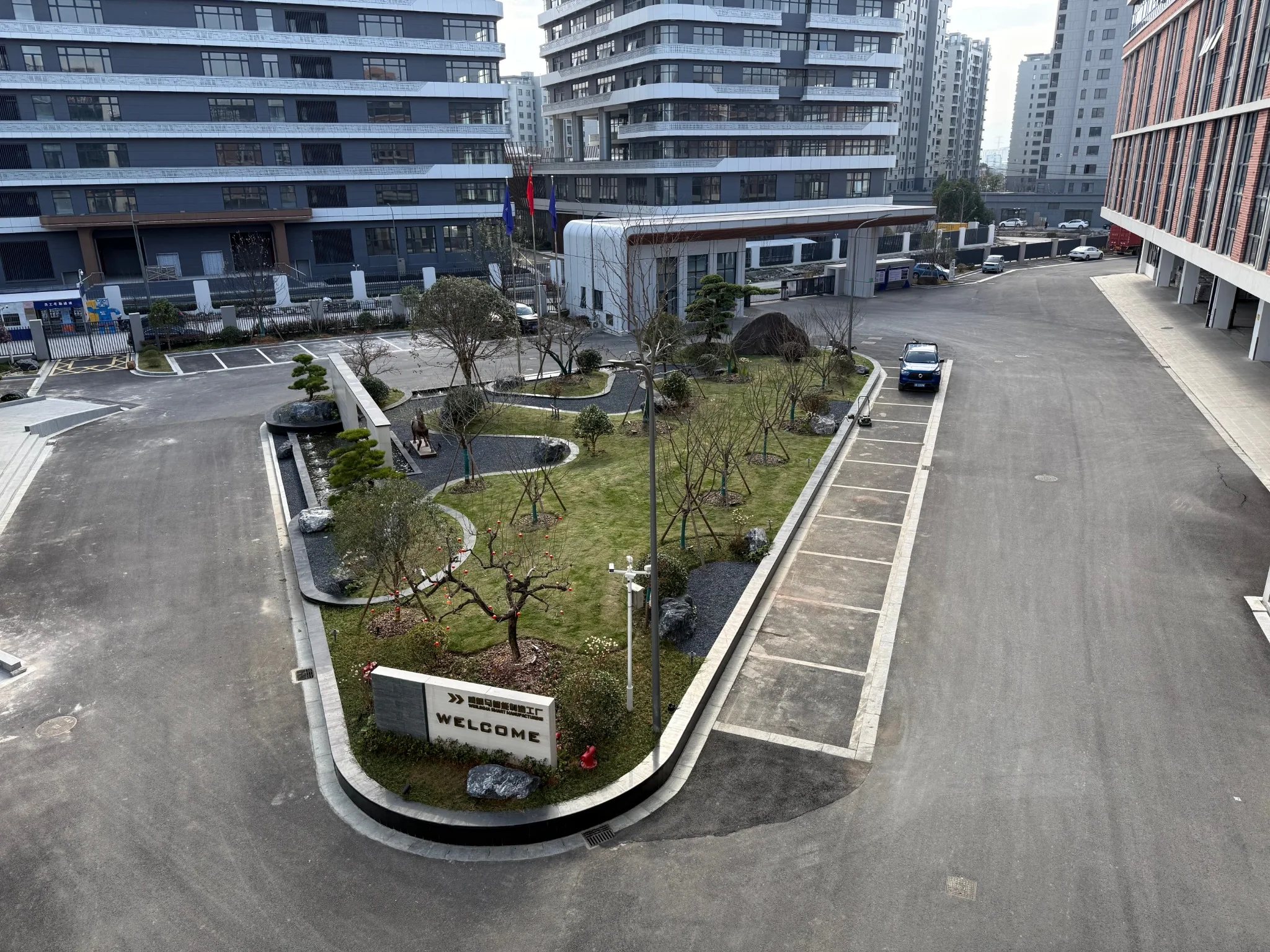 中心花坛俯瞰